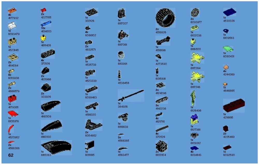 View LEGO® instruction 70733 Blaster Bike LEGO instructions and