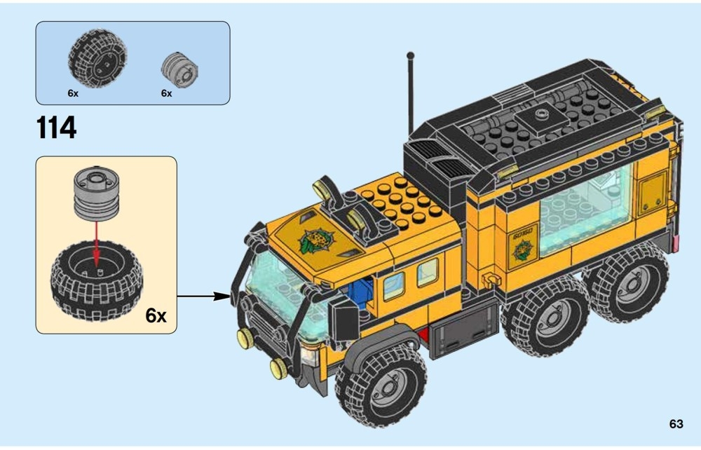 Voir l'instruction LEGO® 60160 Jungle Mobile Lab - Instructions et ...