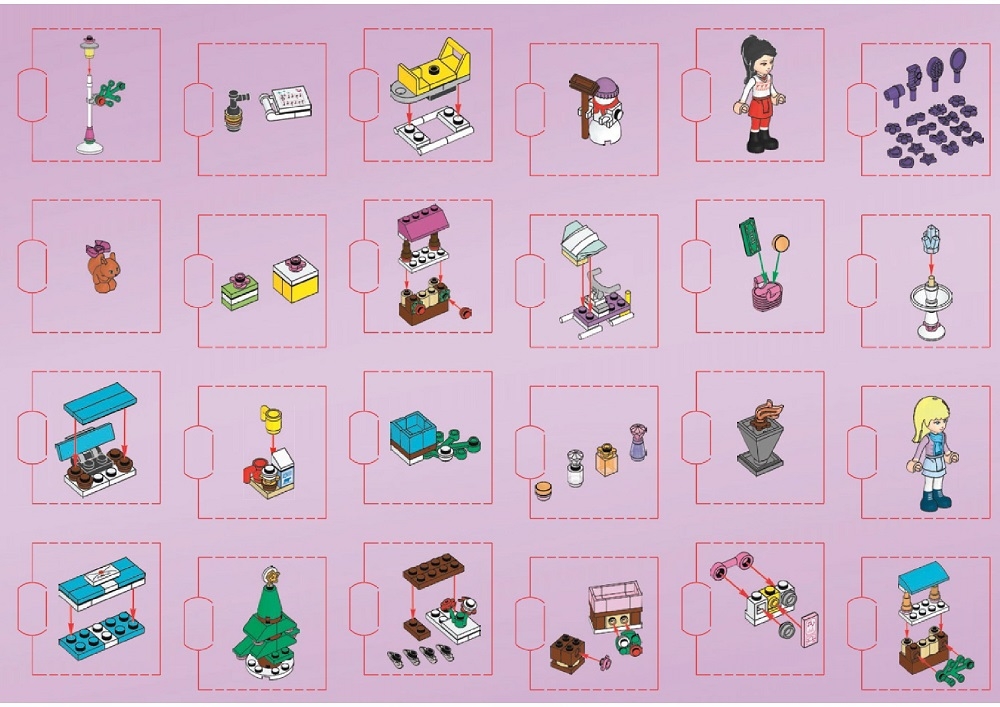 41016 Friends Advent Calendar LEGO instructions and catalogs library