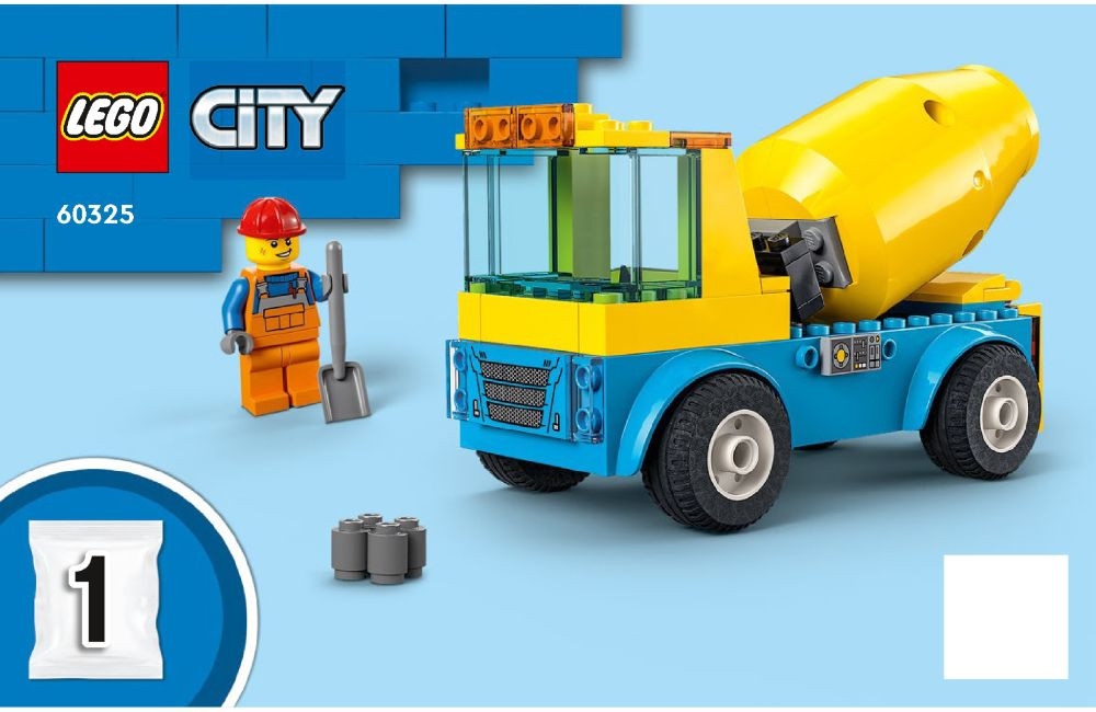 LEGO® Anleitung anzeigen 60325 Cement Mixer Truck - LEGO Bauanleitungen ...