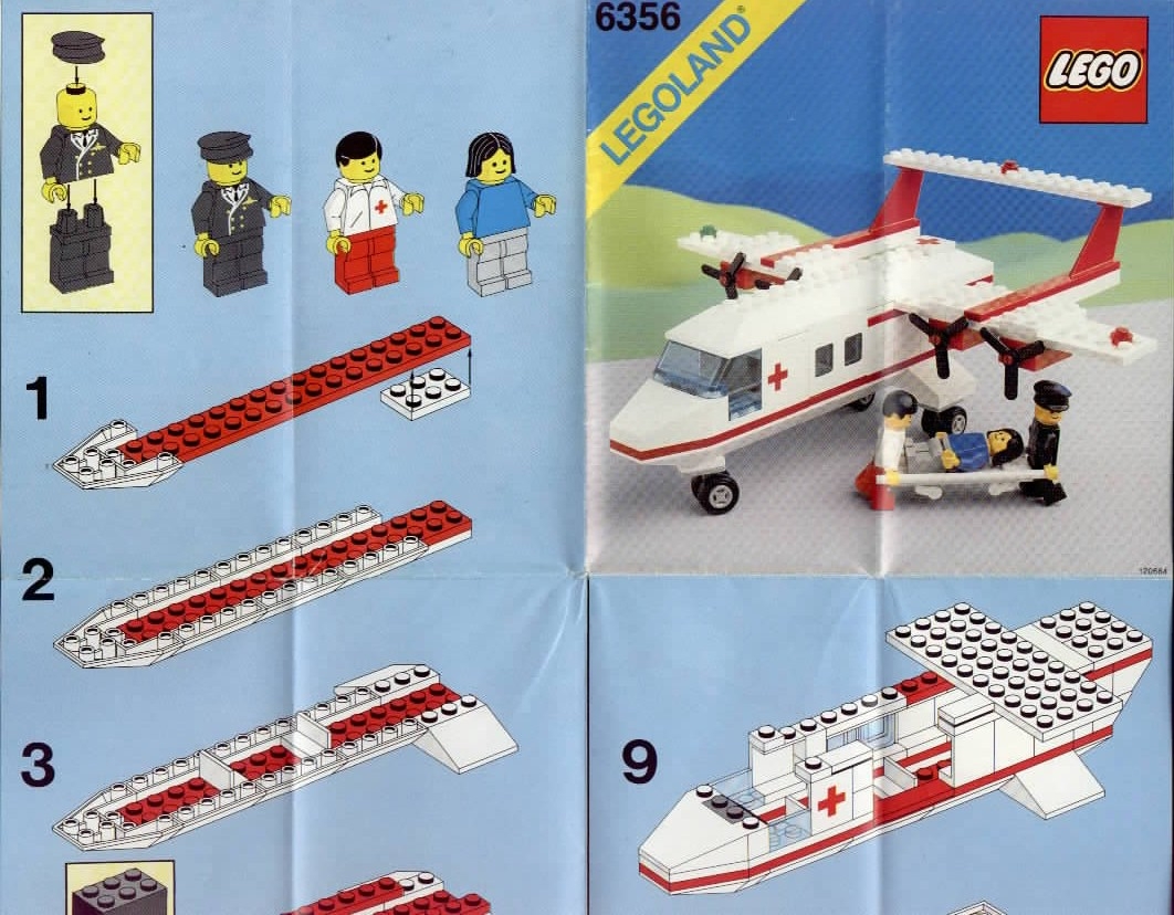 6356 Medstar Rescue Plane LEGO Bauanleitungen und Kataloge Bibliothek