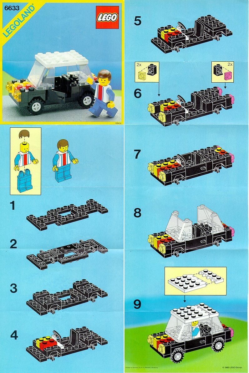 6633 Family Car - LEGO Bauanleitungen und Kataloge Bibliothek