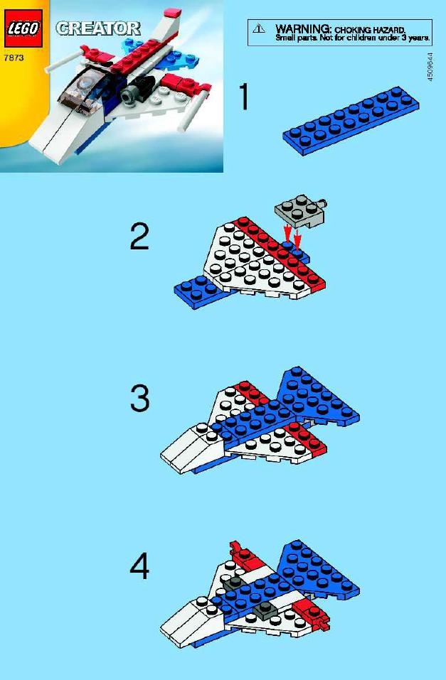 Lego® Anleitung Anzeigen 7873 Airplane Lego Bauanleitungen Und